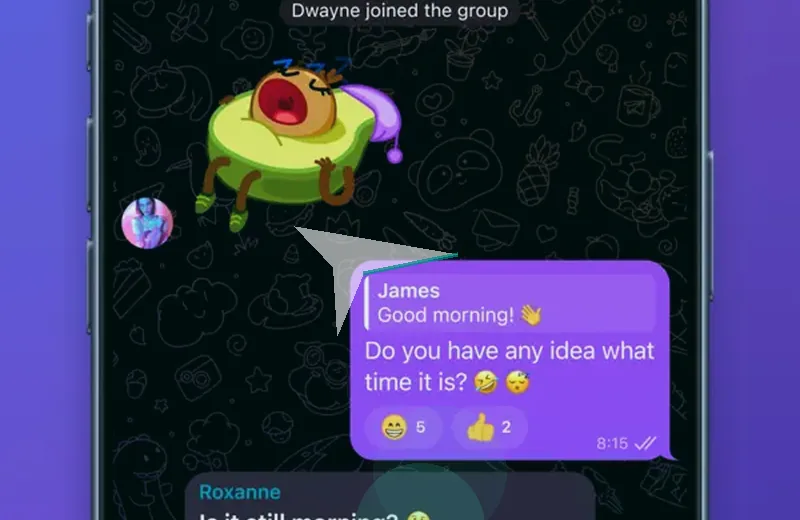 快速消息功能示意图